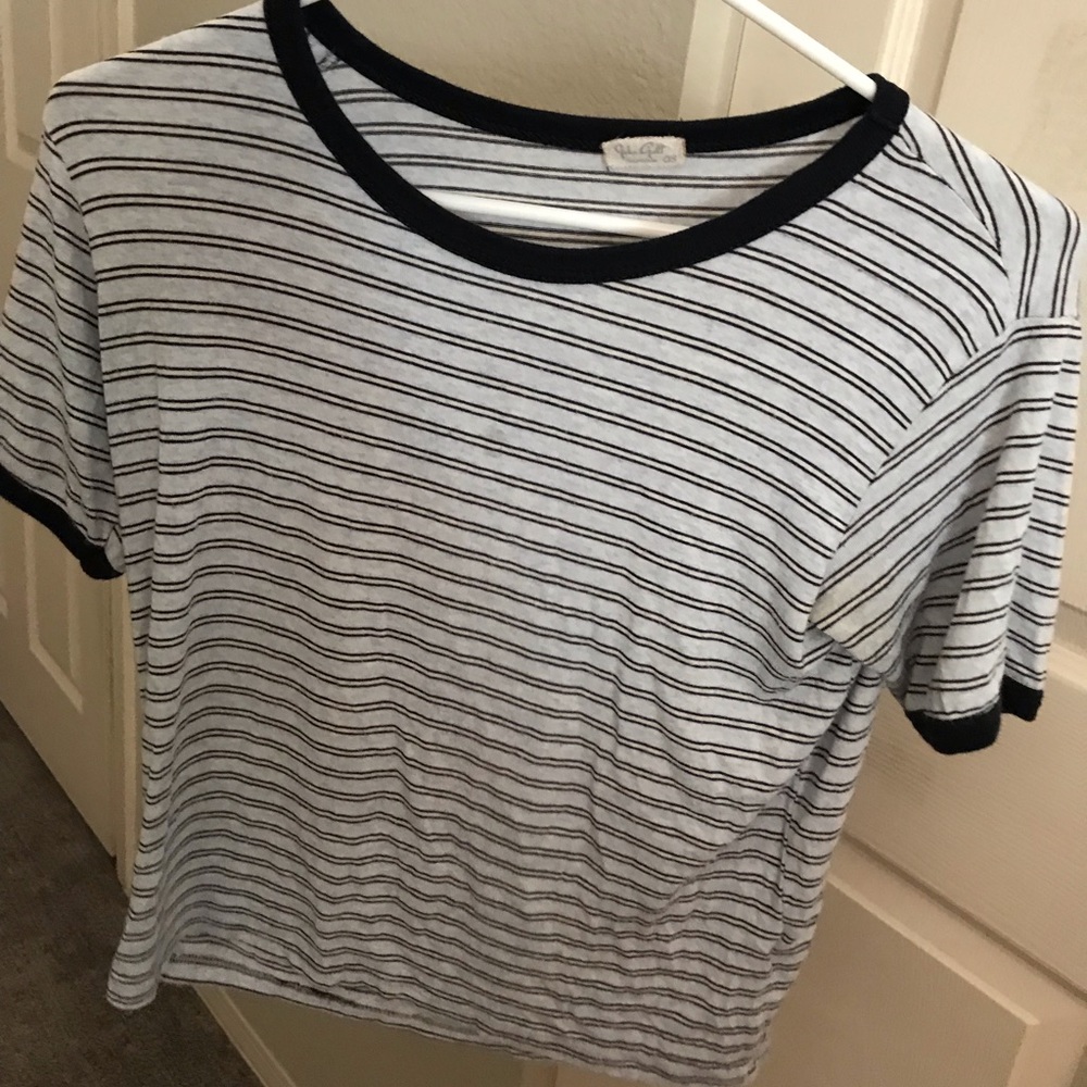 Brandy Melville blue striped shirt